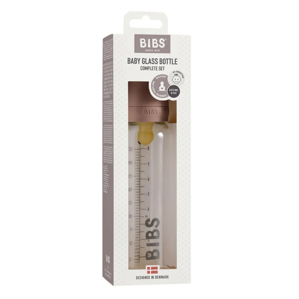 BIBS shisha butilkasi 225 ml, to'liq to'plam, kolikaga qarshi