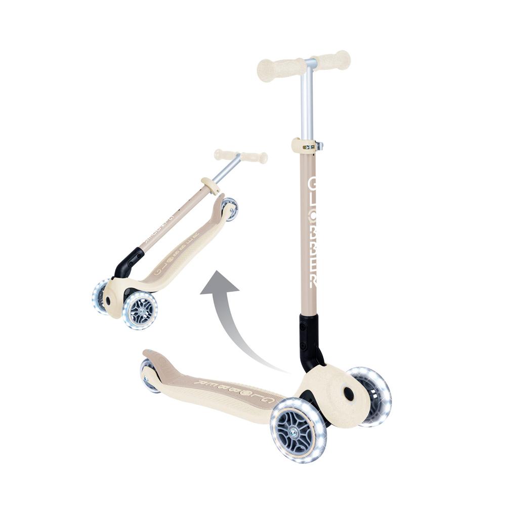 Самокат Globber Primo Foldable Lights Ecologic, 3–7 лет