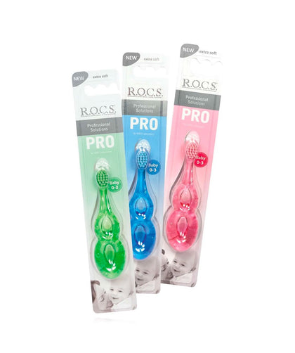 Зубная щетка R.O.C.S. PRO Baby мягкая для детей 0-3 лет