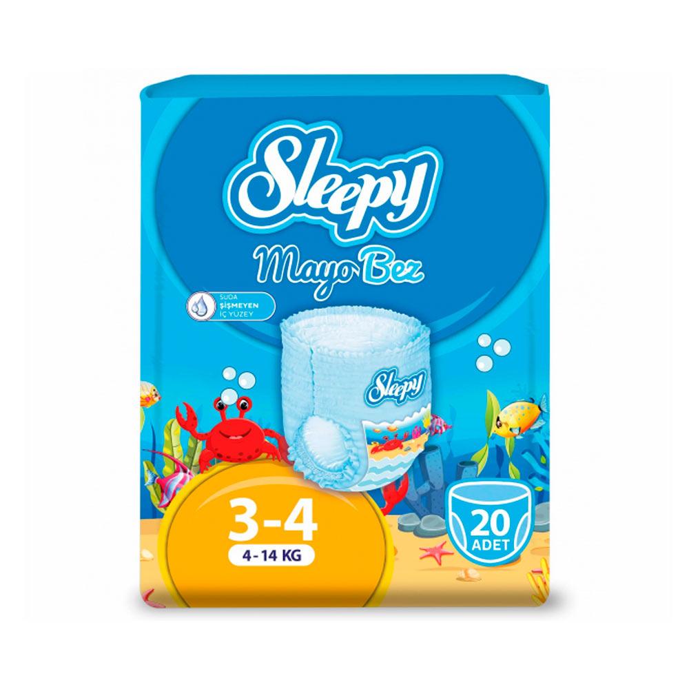 Sleepy Swimming Pants suzish tagligi 3-4, 4-14 kg, 20 dona