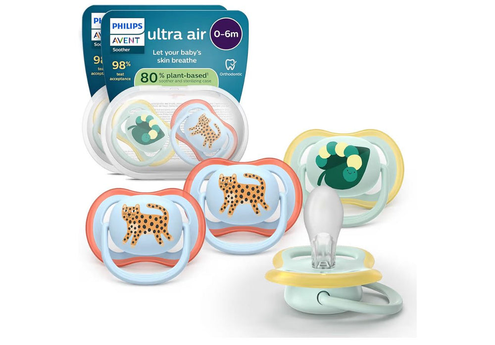 Соски Philips Avent Ultra Air ортодонтические, 0–6 месяцев, розовые, 1 шт