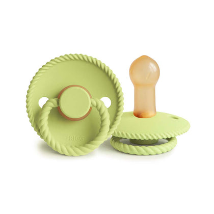 FRIGG Rope Latex — пустышка латексная Size 2, 6-18 мес, Green Tea