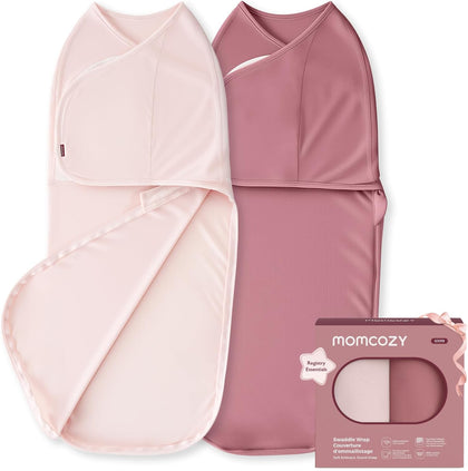 Momcozy SJ019 pelenka-kokon yangi tug'ilganlar uchun 0–3 oy, 2 dona to'plam, pushti