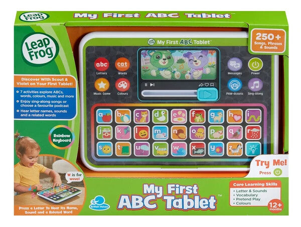 LeapFrog My First ABC Tablet planshet o'yinchog'i, 26 harf, 1–3 yosh