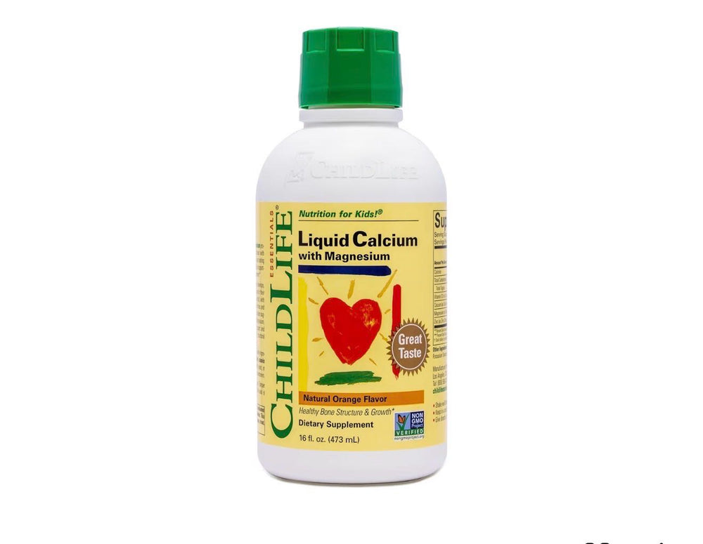 ChildLife Essentials жидкий кальций, магний, цинк и D3 для детей, апельсин, 473 ml