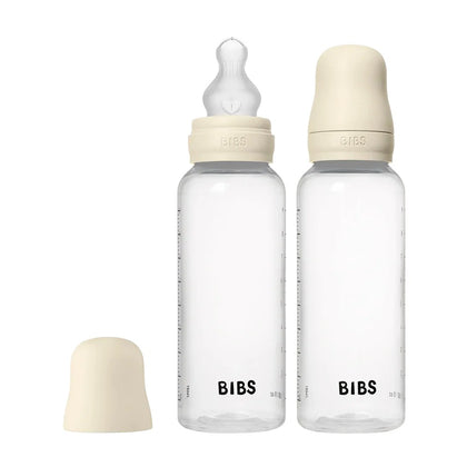 BIBS Baby Bottle 270 ml PP butilka, silikon soska, Ivory, 1 dona