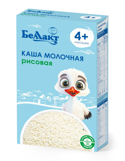 Bellakt sutli guruch bo'tqasi 200 g, 4 oydan, glyutensiz