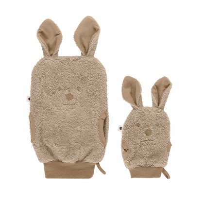 Cho'milish uchun BIBS Kangaroo qo'lqopi, bej rang