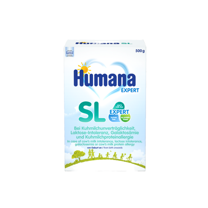 Безлактозная смесь Humana SL Expert соевый белок, 500 г, с рождения