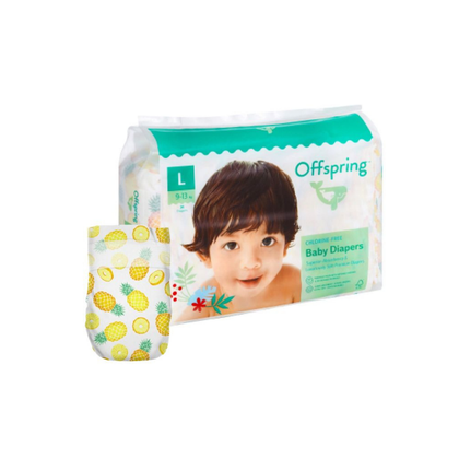 Offspring подгузники L (9-13 кг) Ананасы 36 шт