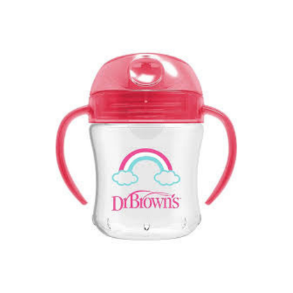 Doktor Braunning yumshoq nayli o'tish kubogi, pushti, 270ml - 6m+, BPAsiz