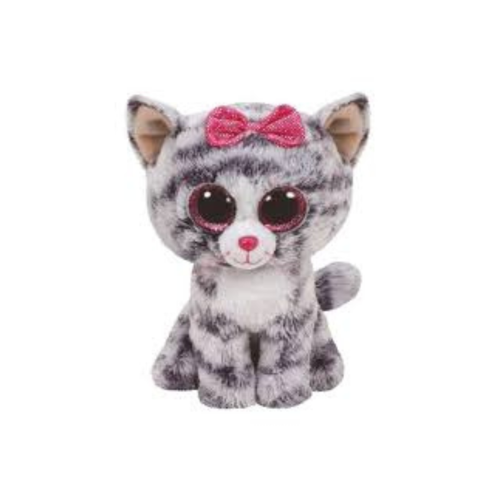 Мягкая игрушка TY Kiki серая кошка плюш 15 см