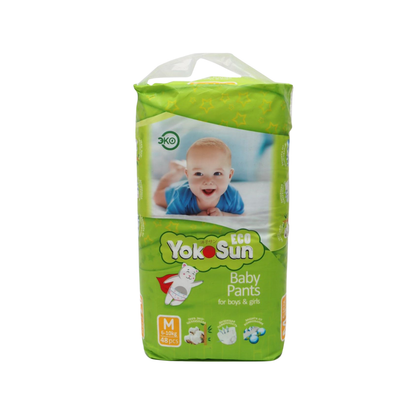 YokoSun Eko bolalar bezi shimlari M, 6-10 kg, 48 dona.