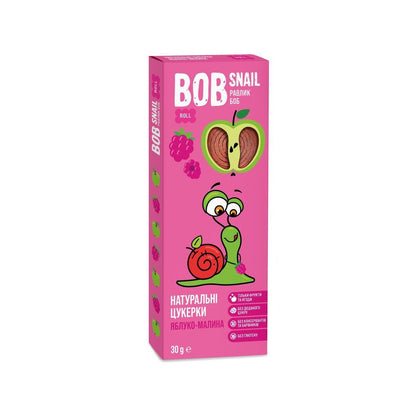Фруктовый ролл Bob Snail яблоко-малина без сахара, 30 г