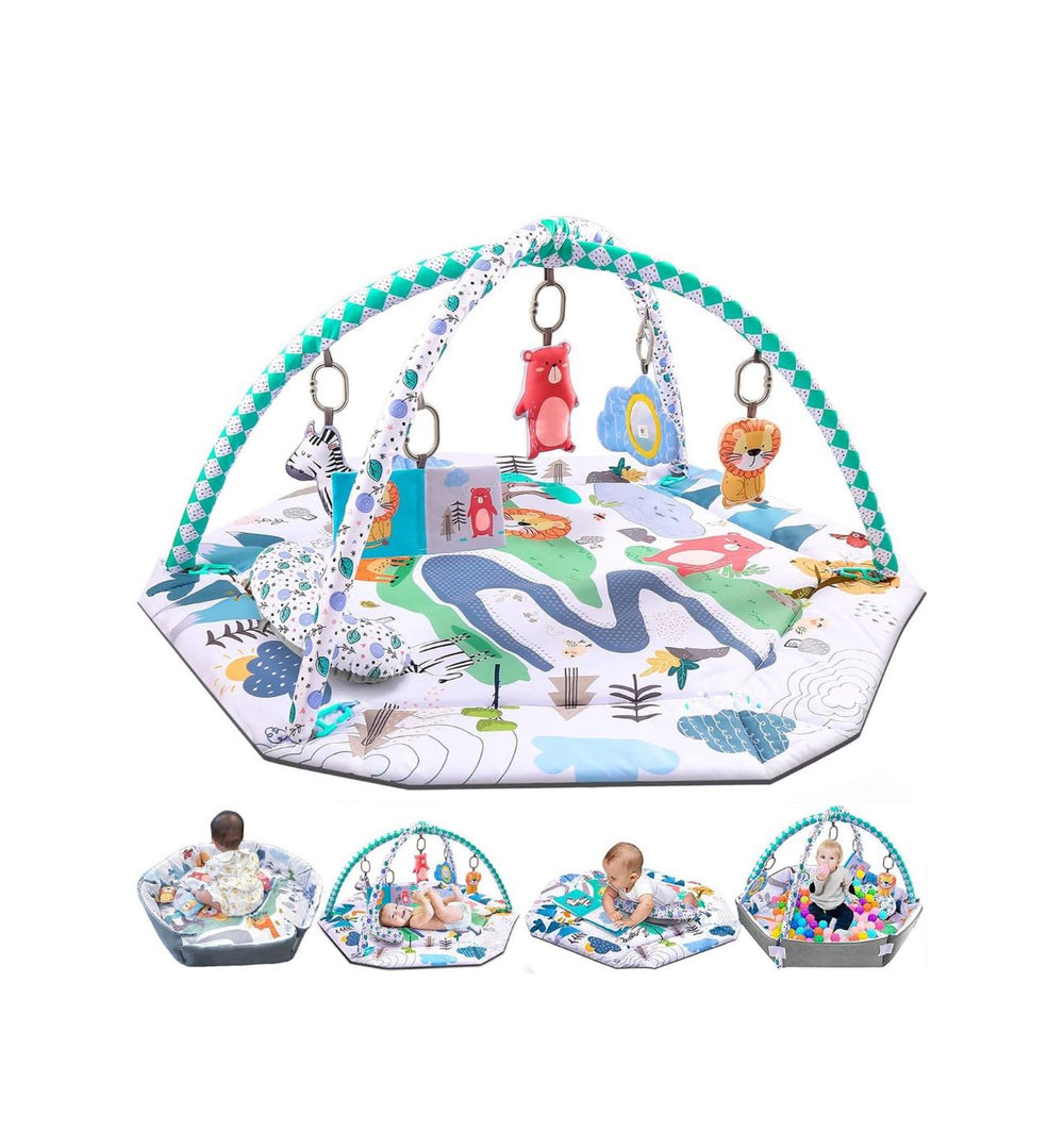 Bellababy 10-in-1 Play Mat va Ball Pit - Kichkintoylar uchun o'yin markazi
