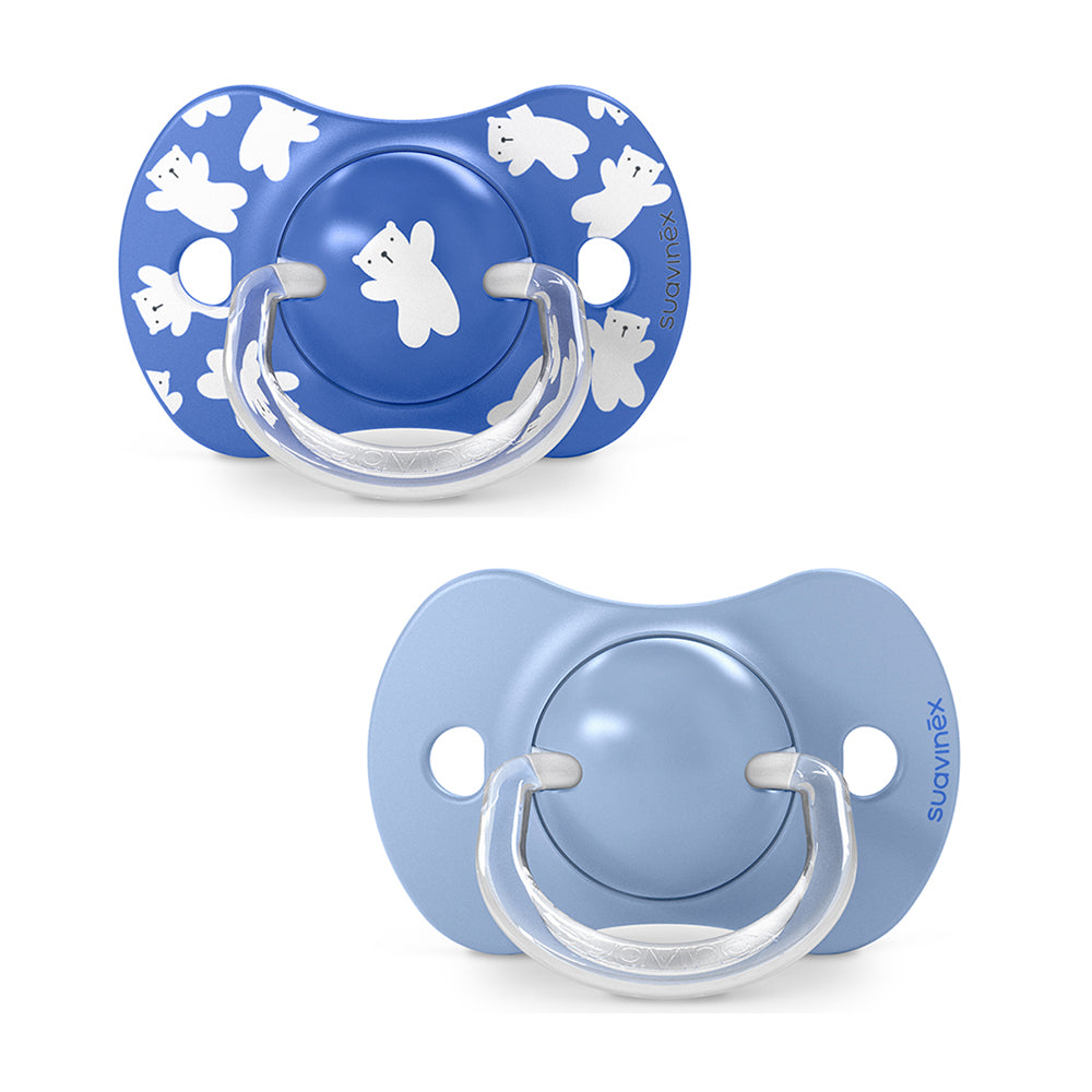 Пустышка Philips Avent Suavinex Wild 6-18 месяцев 2 шт голубая