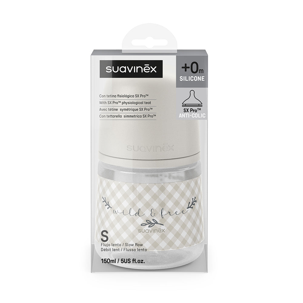 Suavinex SX Pro butilka 150 ml, sekin oqim, 0 oydan