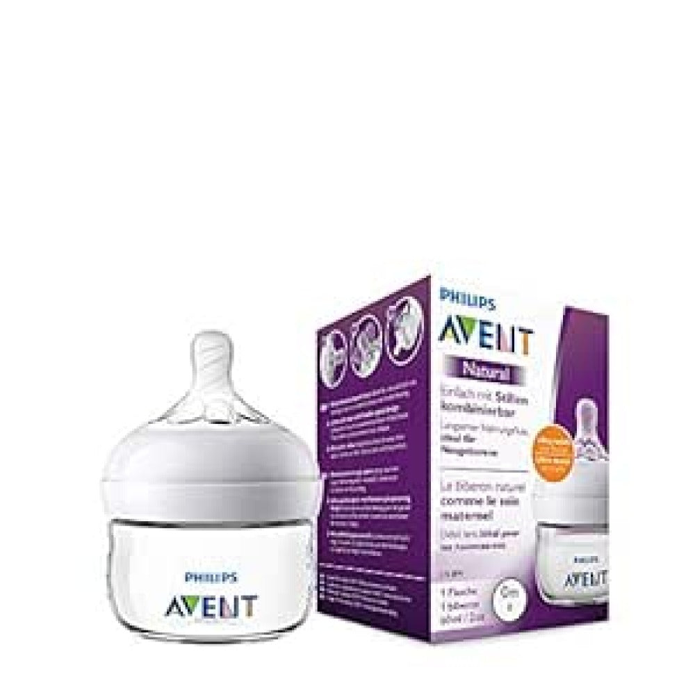 Philips Avent Natural butilkasi 60 ml, tug'ilgandan, SCF039/17