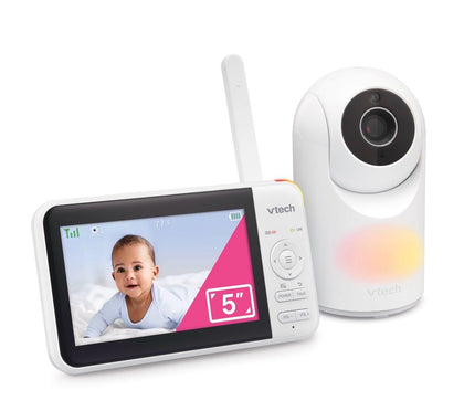VTech VM5267 videonyanyasi, 5" ekran, buriladigan kamera, Wi-Fi'siz