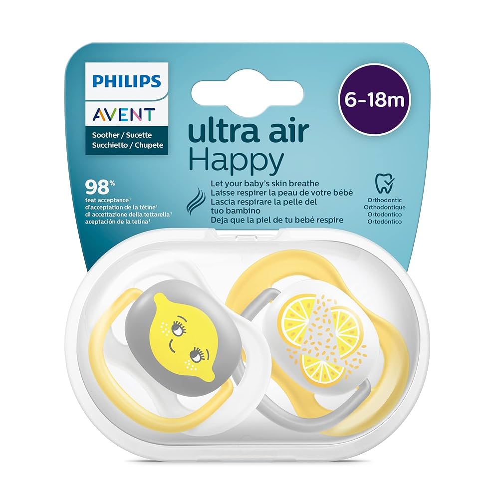 Пустышки Philips Avent SCF080/18 Ultra Air мягкие 2 шт (0-6 месяцев)