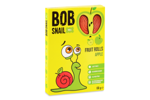 Bob Snail olma tabiiy mevali rolli shakarsiz, 60 g