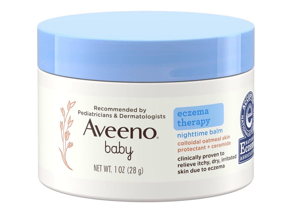 Aveeno Baby бальзам от экземы ночное восстановление, 28 и 312 г