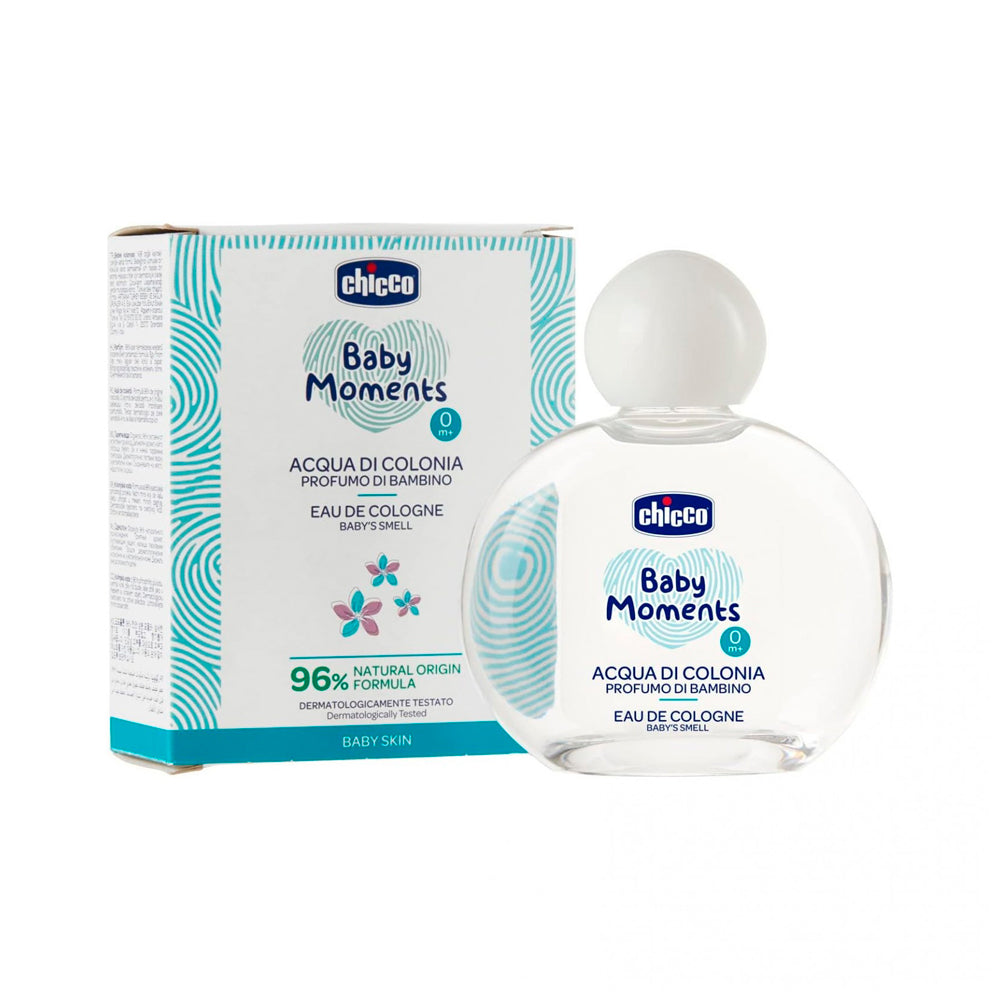 Chicco Baby Moments bolalar suvi Acqua di Colonia spirtsiz, 100 ml