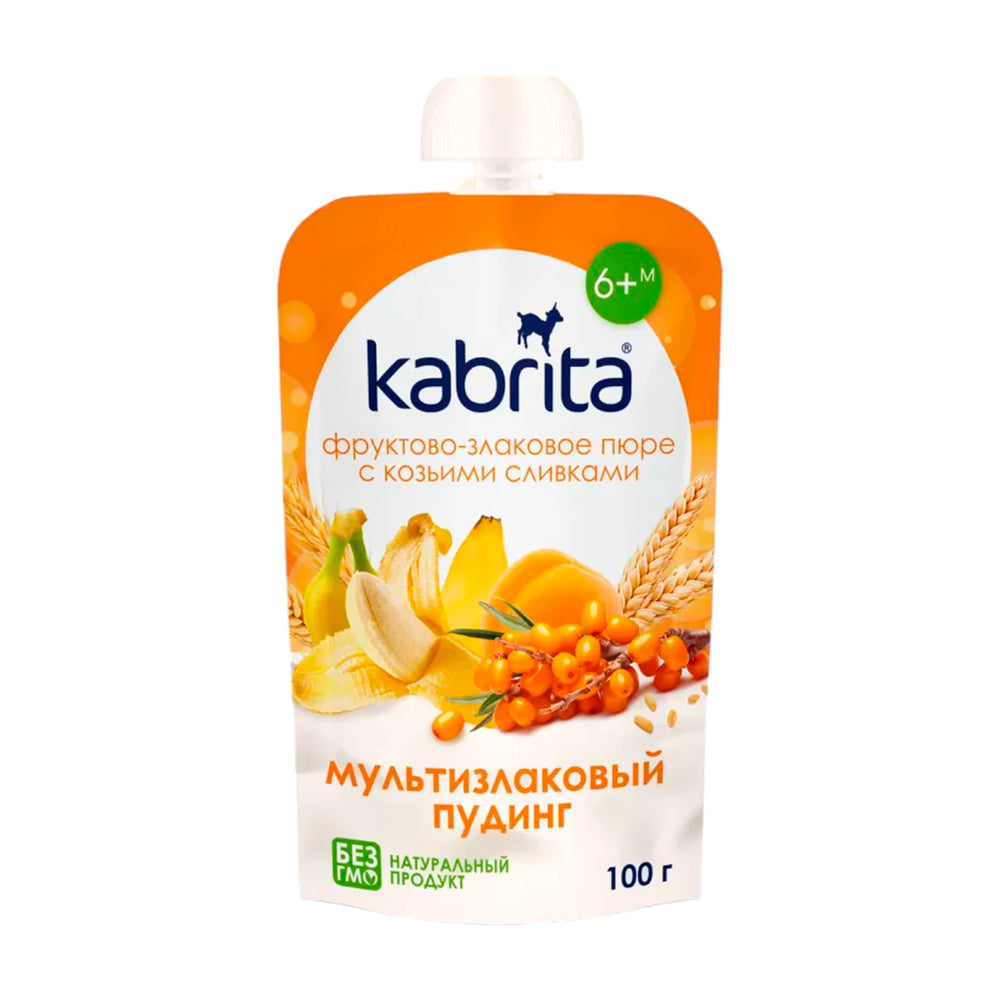 Kabrita bolalar pudingi: ko'p donli, vanilli, kakao