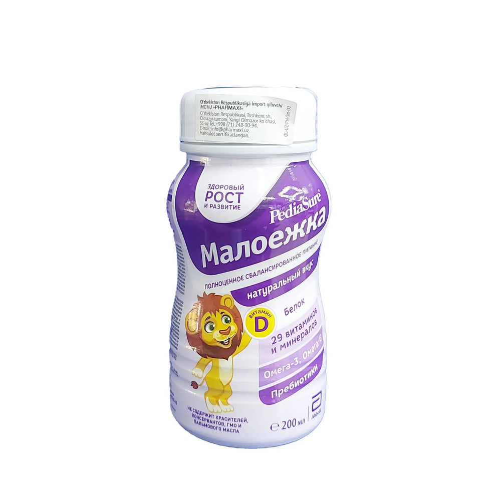 PediaSure Малоежка 200 мл, 4 вкуса, для детей 1–10 лет