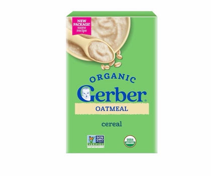 Каша Gerber Organic овсяная, 1-й прикорм, 6 мес+, 227 г
