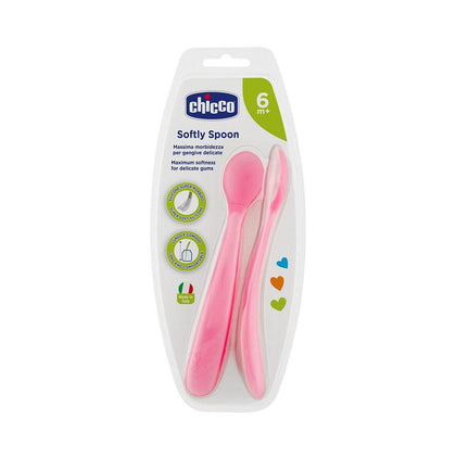 Детская ложка Chicco эргономичная 6+ месяцев для первого прикорма