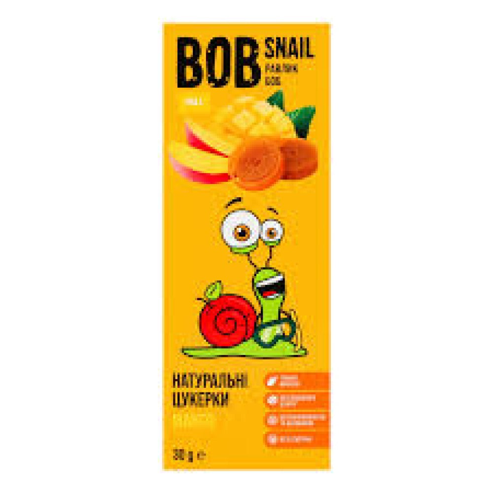 Konfet Bob Snail Mango sutli shokoladda shakarsiz 30 g