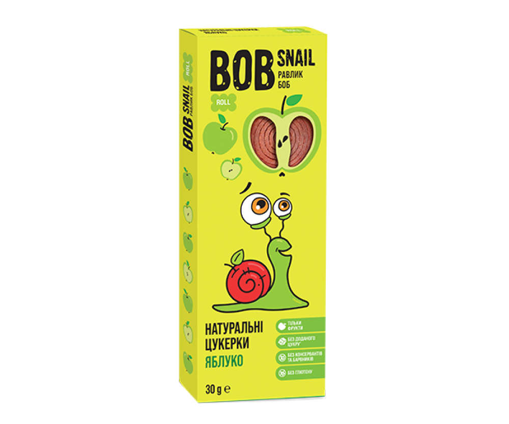 Фруктовая пастила BOB SNAIL Яблоко 30 г