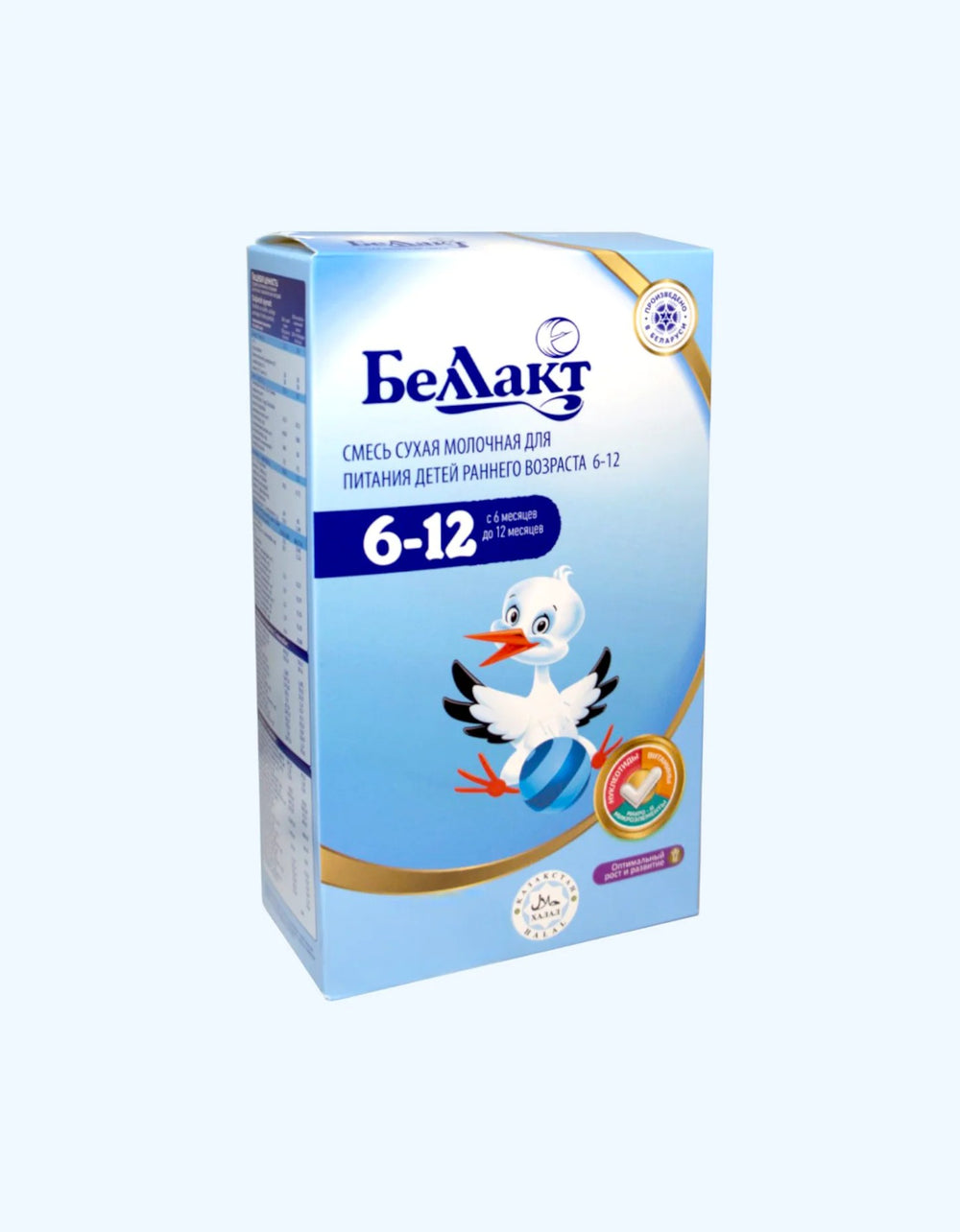 Bellakt sut aralashmasi 6–12 oy, prebiotiklar bilan, 400 va 600 g
