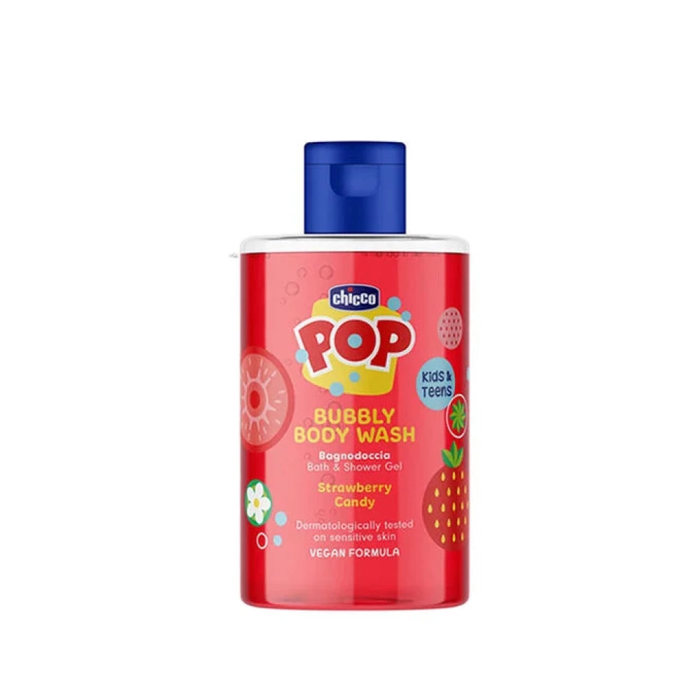 Chicco PUP dush geli va vanna ko'pigi, qulupnay, 300 ml