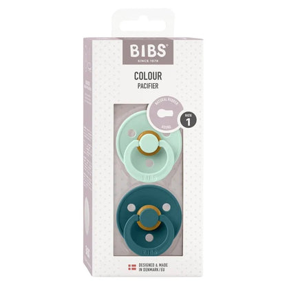 BIBS Color Latex emzik, Nordic Mint/O'rmon ko'li, 1 dona, 0–6 oy