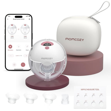 Momcozy M5 Smart ko'chma sut sog'ish apparati ilova orqali boshqariladi 160 ml