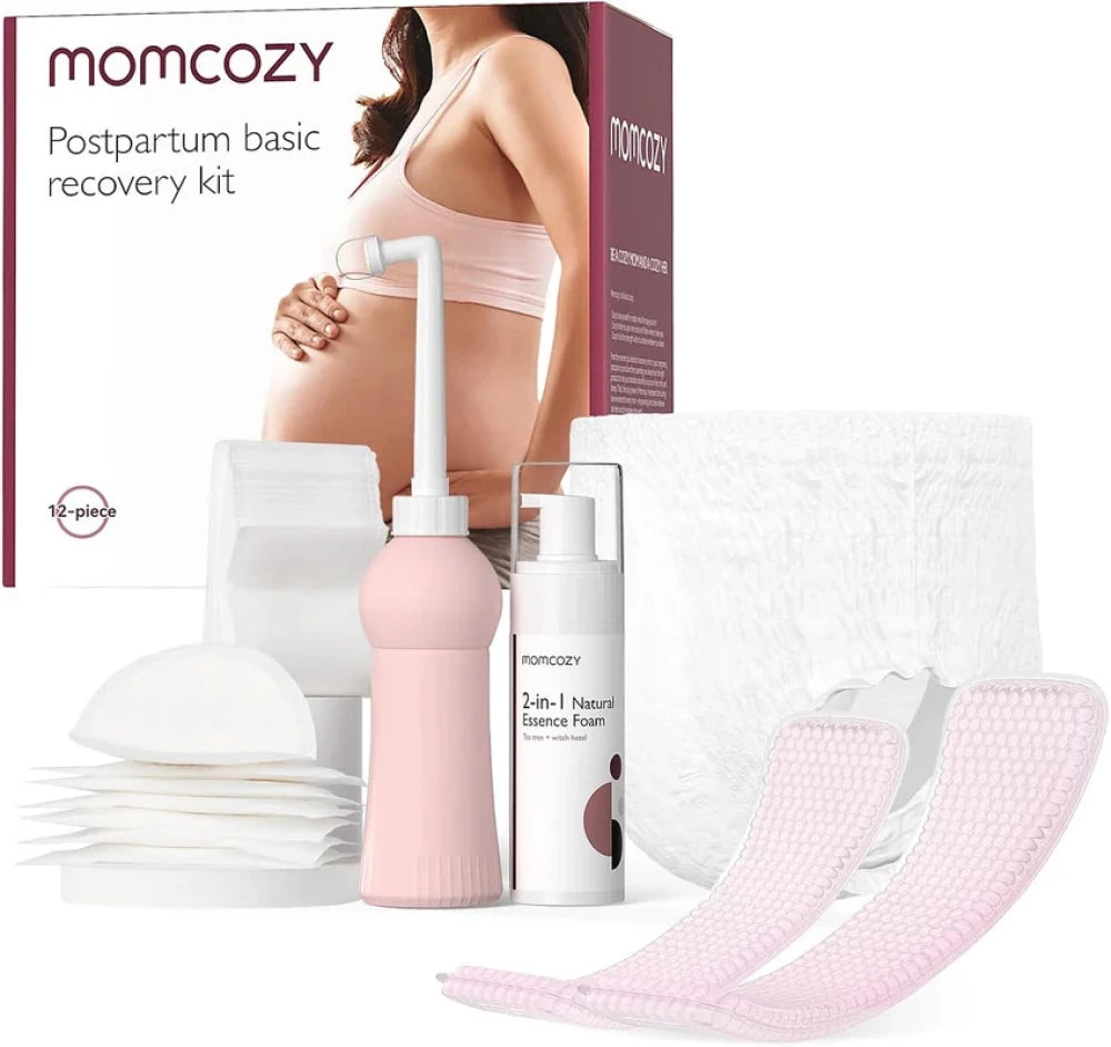 Onadan keyingi tiklanish uchun Momcozy Postpartum Recovery Essentials to'plami