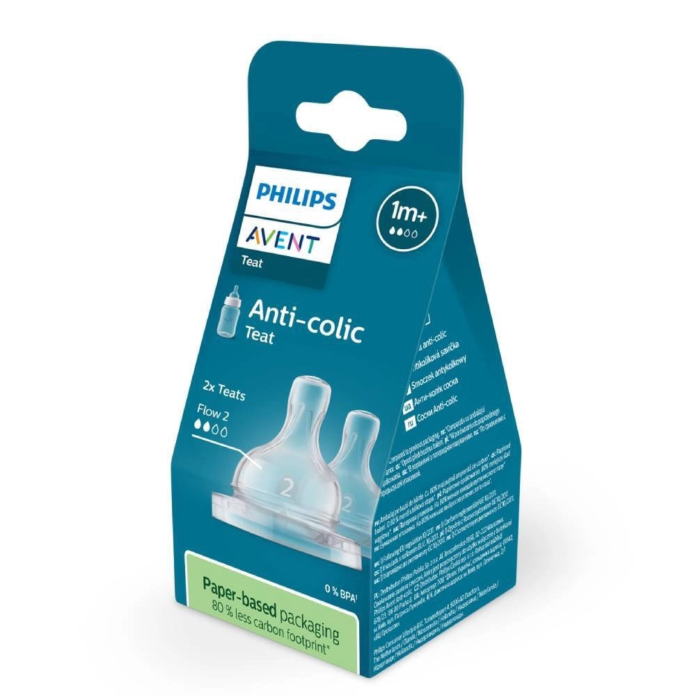 Philips Avent Anti-colic SCY76x soskalari, 2 dona, 1–4 oqim