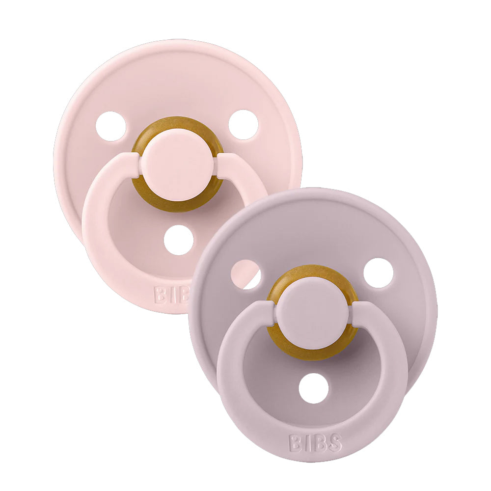 BIBS Colour lateksli so'rg'ich, 1-o'lcham, Blossom/Dusky Lilac, 2 dona