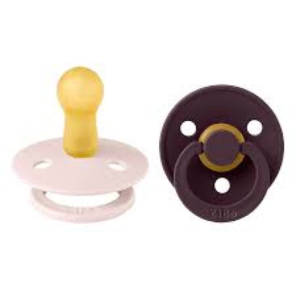 So'rg'ich BIBS Colour lateks, 2-o'lcham (6–18 oy), 2 dona, Petal/Plum