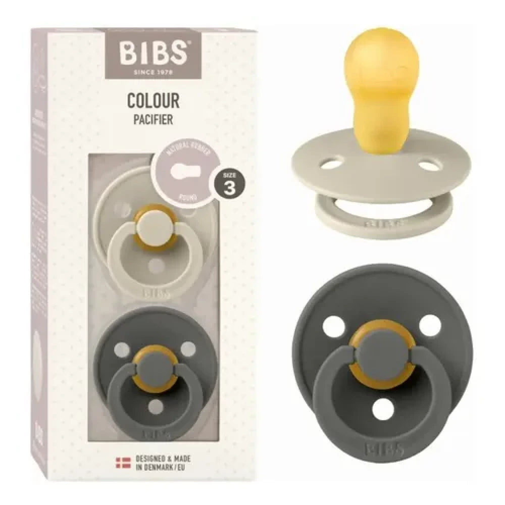 So'rg'ich BIBS Colour lateks, 3-o'lcham (18+ oy), 2 dona, Sand/Iron