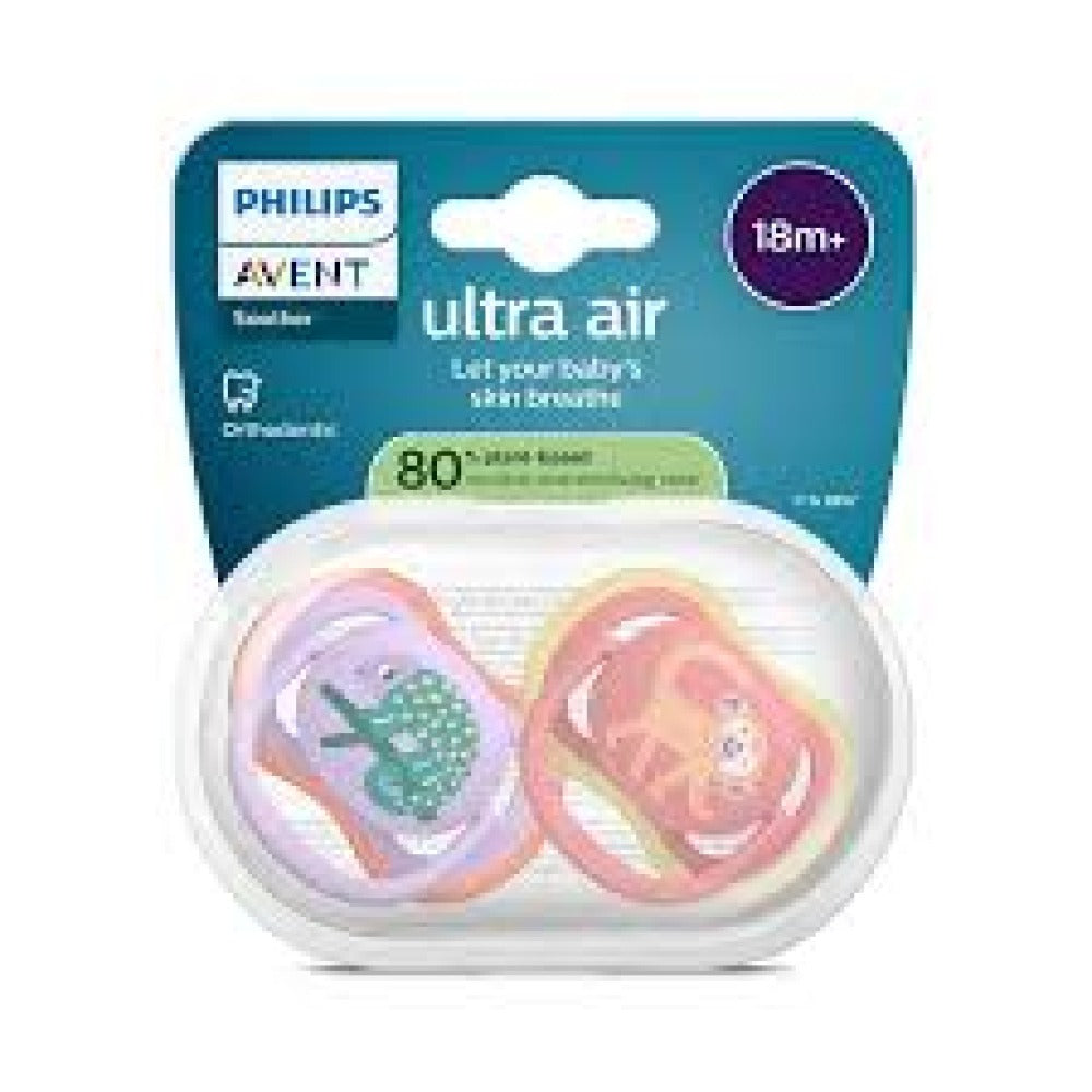Пустышка Philips Avent Ultra Air силиконовая 18+ месяцев 2 шт