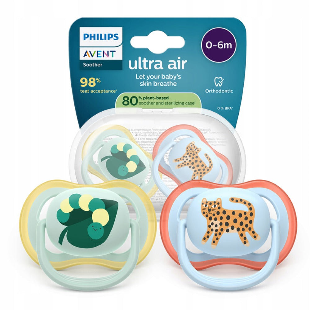 Philips Avent Ultra Air so'rg'ichlari 0-6 oy, kulrang, 2 dona