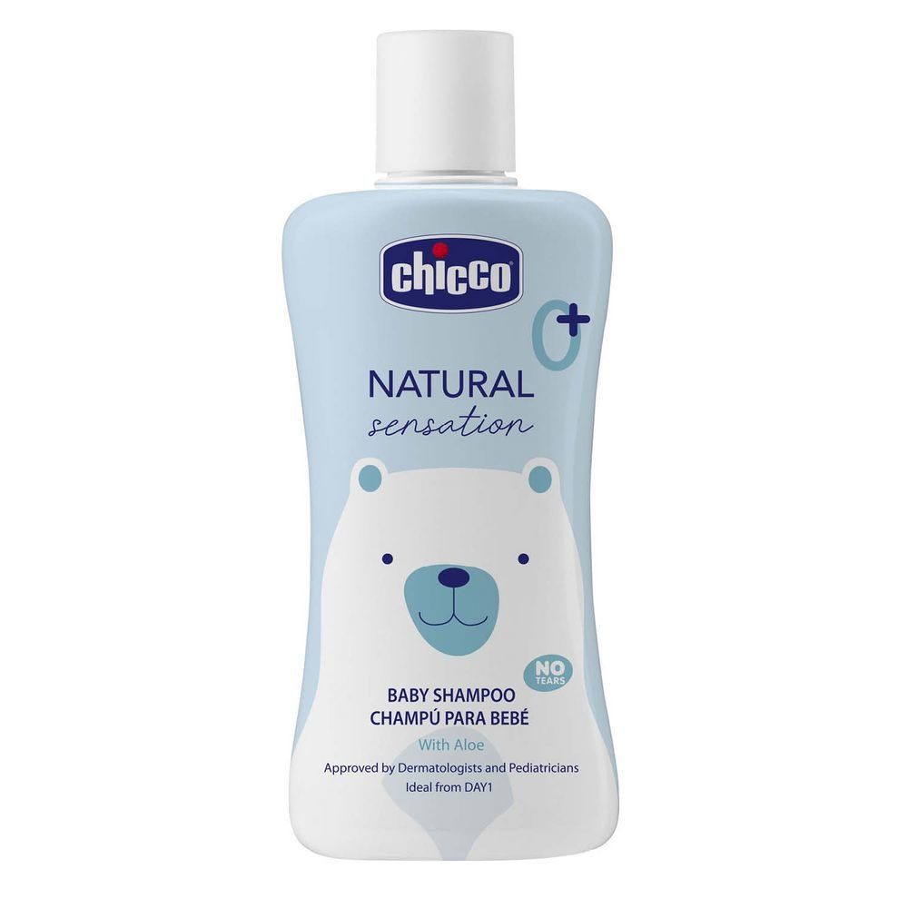 Ko'z achitmaydigan shampun Chicco Natural Sensation 0m+, 200 ml