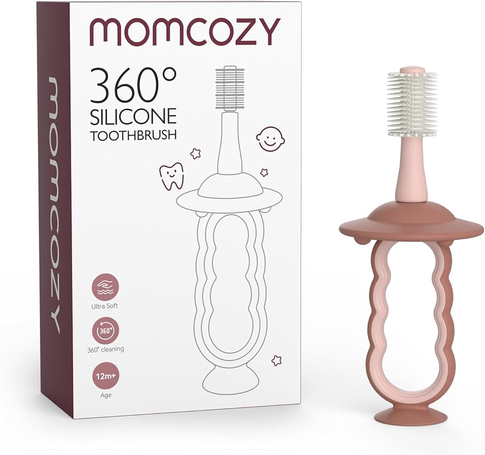 Tish cho'tkasi Momcozy 360° silikonli chaqaloqlar uchun, 6-24 oylik