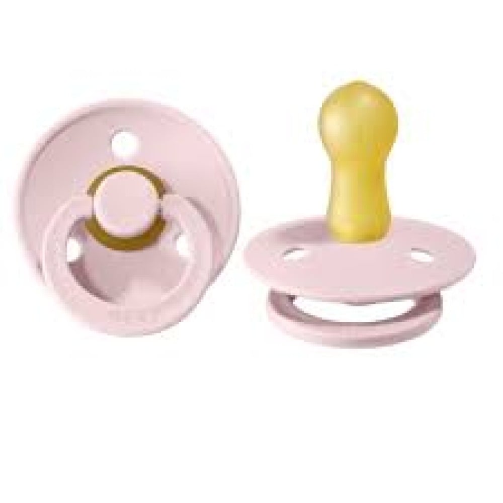 Пустышка BIBS Colour латексная круглая Blossom, 0-6 месяцев (1 шт)