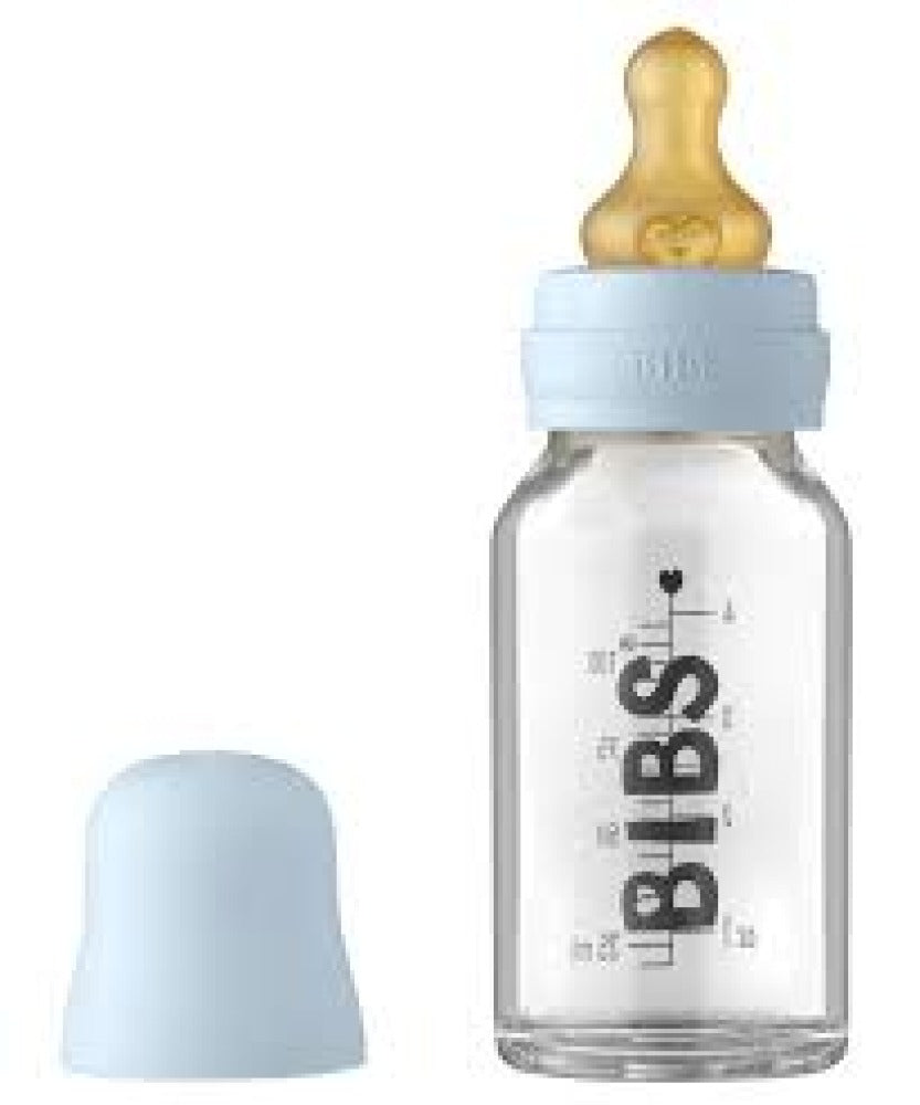 BIBS shisha butilkasi lateks so'rg'ichli, 120 ml, Baby Blue rang