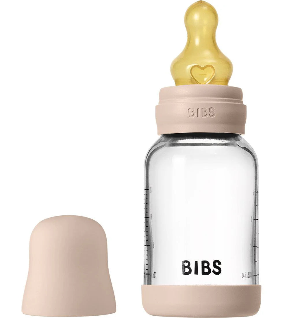 BIBS shisha butilkasi silikon so'rg'ichli, sekin oqim, 120 ml, Blush rang