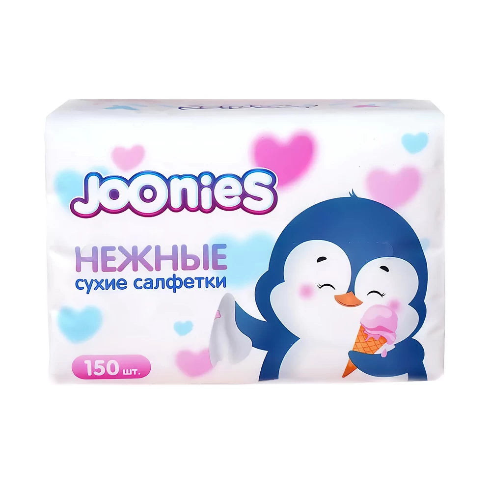 Quruq salfetkalar Joonies nozik universal, 150 dona